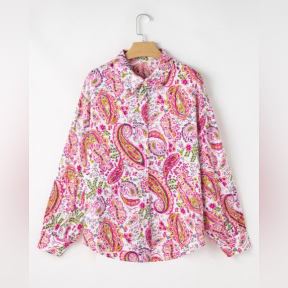 Sylvie floral paisley printed blouse - Picture 1 of 6